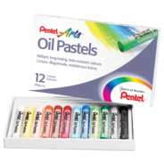 Pentel Oil Pastels Set of 12 Colours