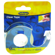 Sellotape Clear Tape With Dispenser 18mmx15m