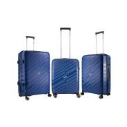 Travelwize 3pc Java Spinner Luggage Set Azure Blue