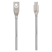 Volkano Iron Micro USB Cable 1.2m Silver