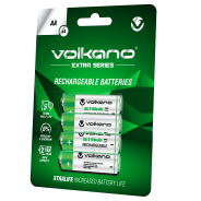 Volkano Extra Series Rechargeable Batteries AA Pack Of 4