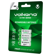 Volkano Extra Series Rechargeable Batteries AAA Pack Of 4