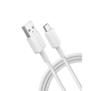 Anker 322 USB-A to USB-C Cable (3FT Braided) - White