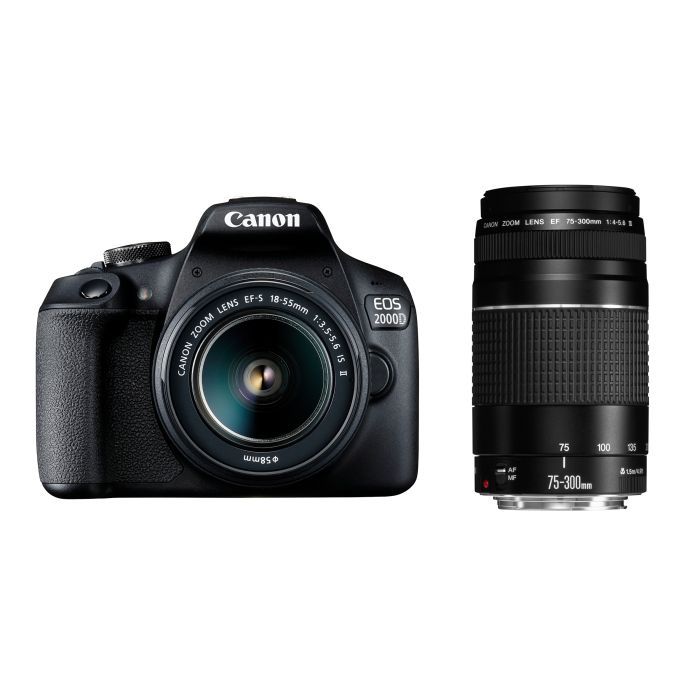 Canon EOS 2000D Double Kit Camera - Incredible Connection