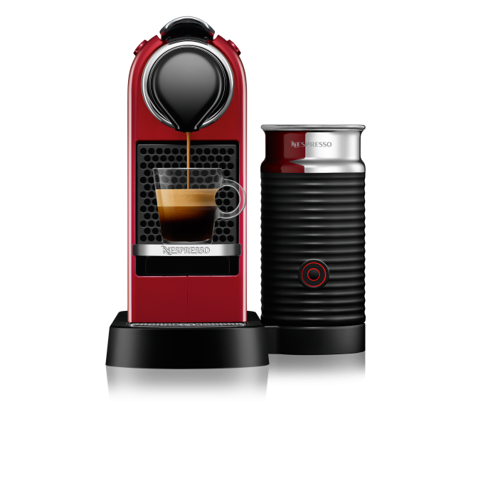 Renovering Mangle astronomi Nespresso CitiZ & Milk Coffee Machine, Cherry Red - Incredible Connection