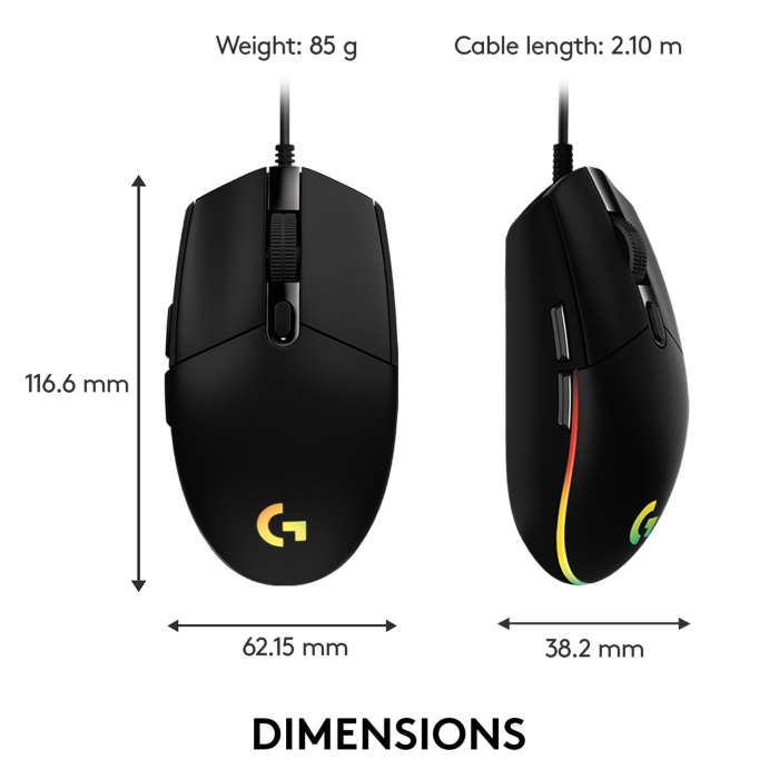 USB Gaming mouse, RGB (ACT-MUSG-02)