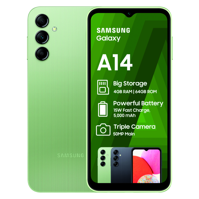 Samsung Galaxy A14 LTE Dual Sim Green Incredible Connection