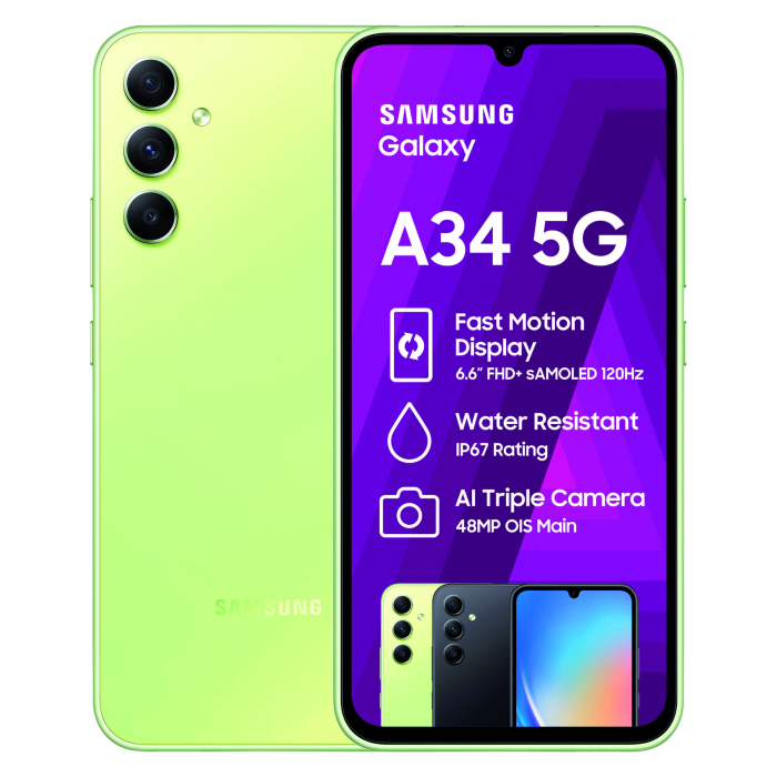 Samsung Galaxy A34 5G Green - Incredible Connection