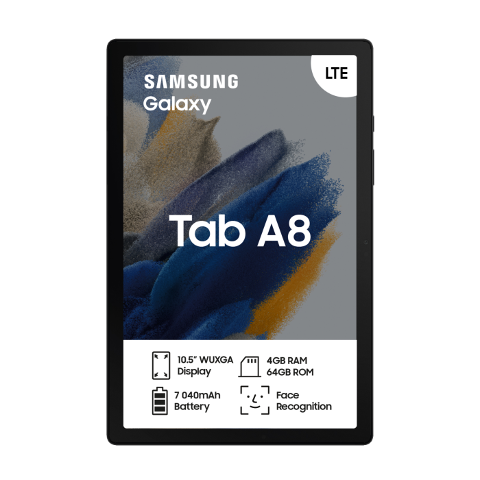 La tablette tactile Samsung Galaxy Tab A8 et sa Book Cover profite